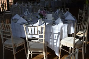 White Limewash Chiavari Chair Seckford Hall Hotel Woodbridge Suffolk